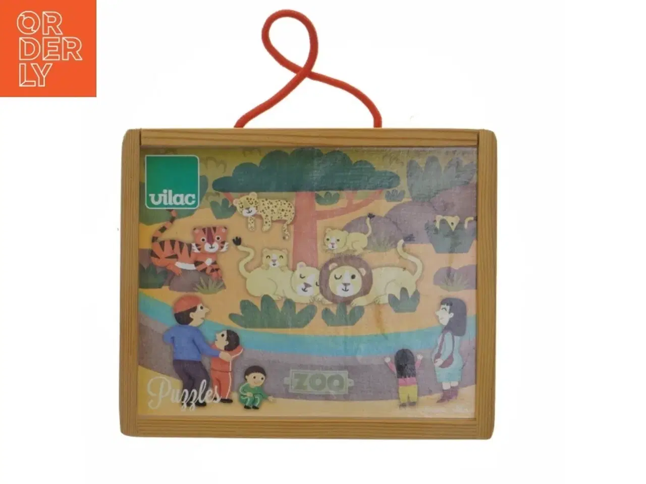 Billede 1 - Savanne dyrepuslespil fra Vilac (str. 18x15 cm)