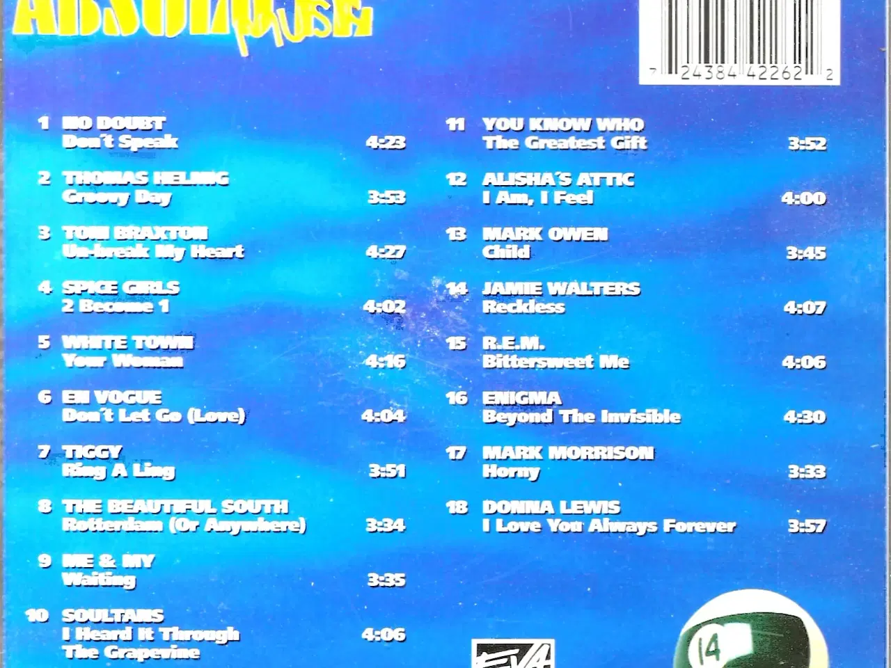 Billede 12 - Absolut Music. Syv CD'er. Nr. 9 - 15