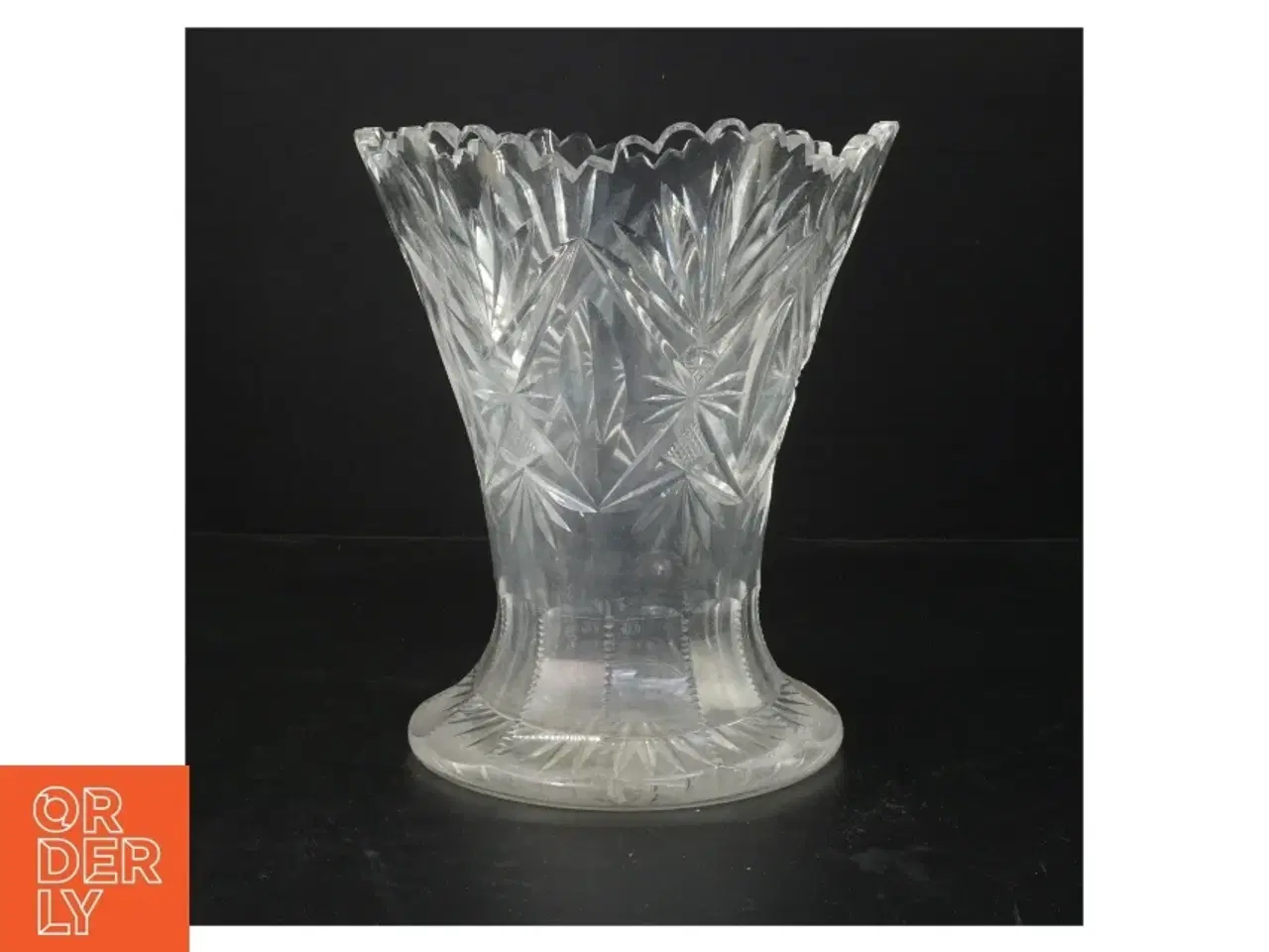 Billede 1 - Krystalvase (str. 21 cm)