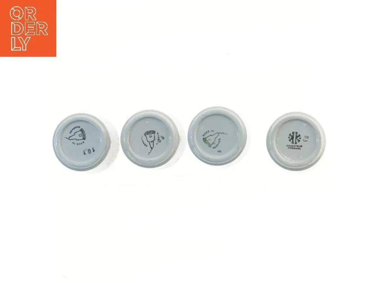 Billede 4 - Keramiske krydderikrukker sæt fra Knabstrup (str. 4 styk, 8 cm)