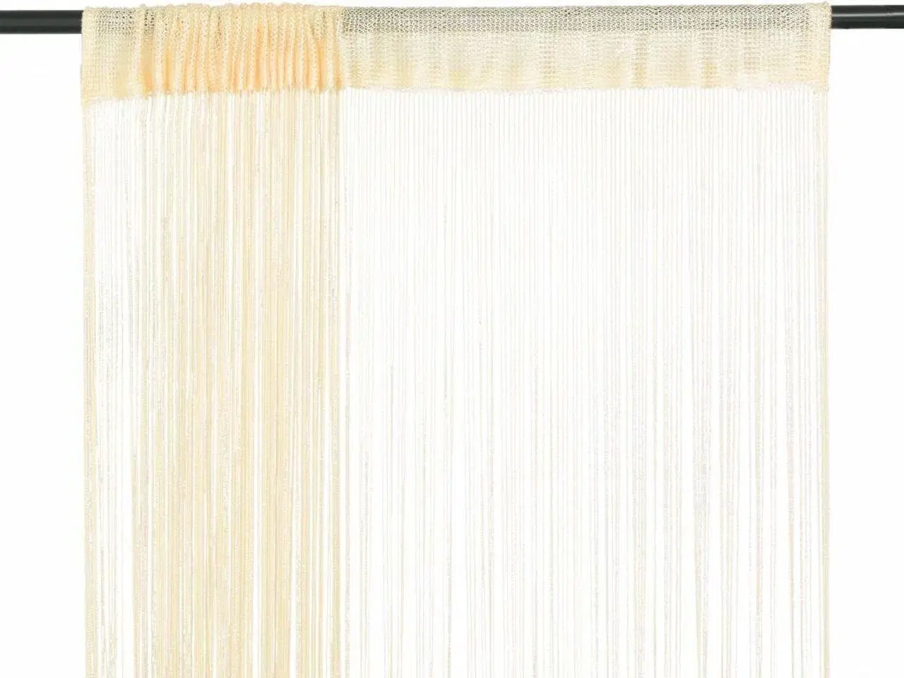 Billede 1 - Trådgardiner 2 stk. 140 x 250 cm cremefarvet