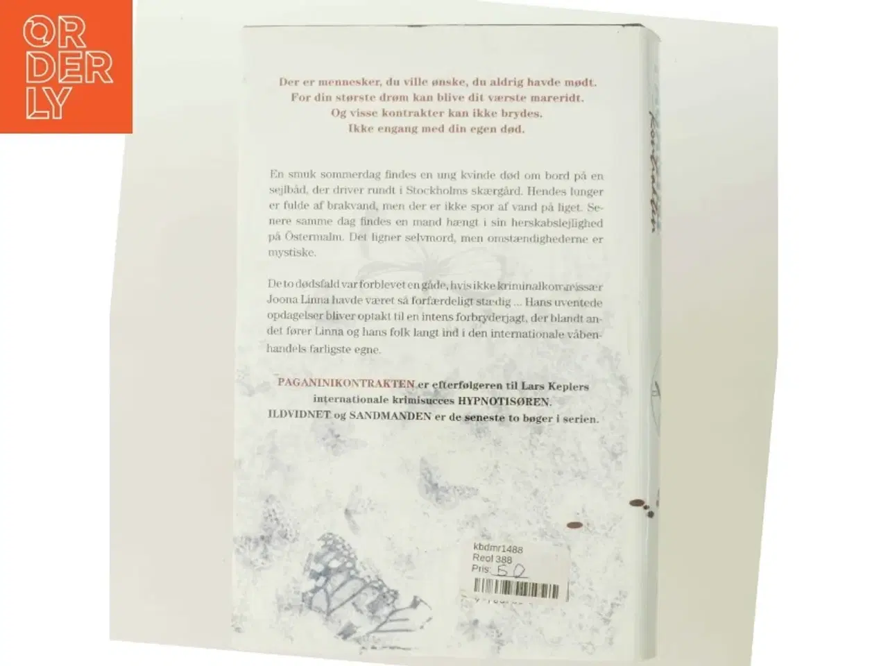 Billede 3 - Paganini Kontrakten af Lars Kepler (Bog)