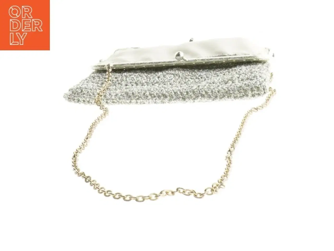 Billede 2 - Aftenclutch med kæderem (str. 20 x 16 cm)