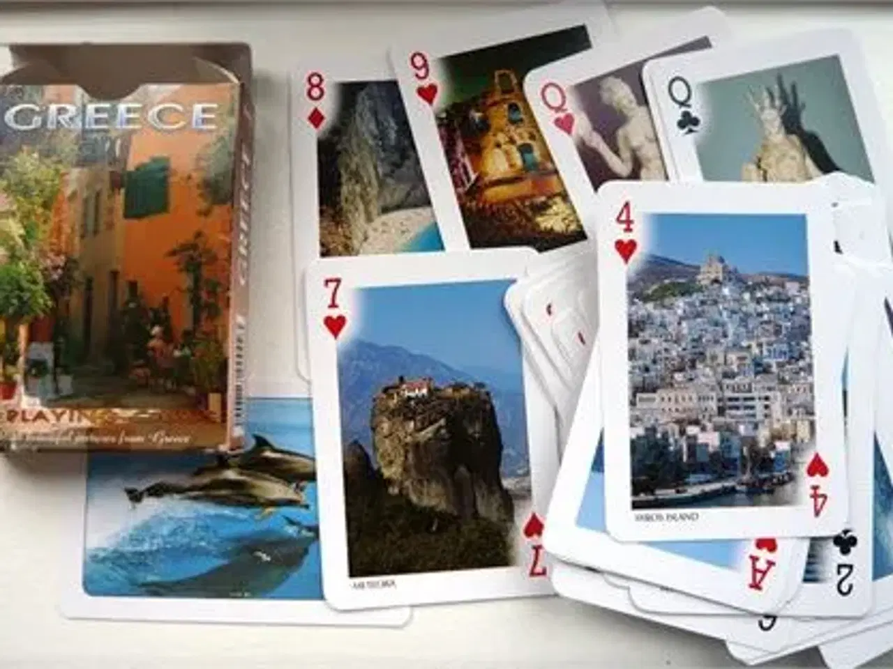 Billede 14 - Bridge/poker spillekort med rejseminder 
