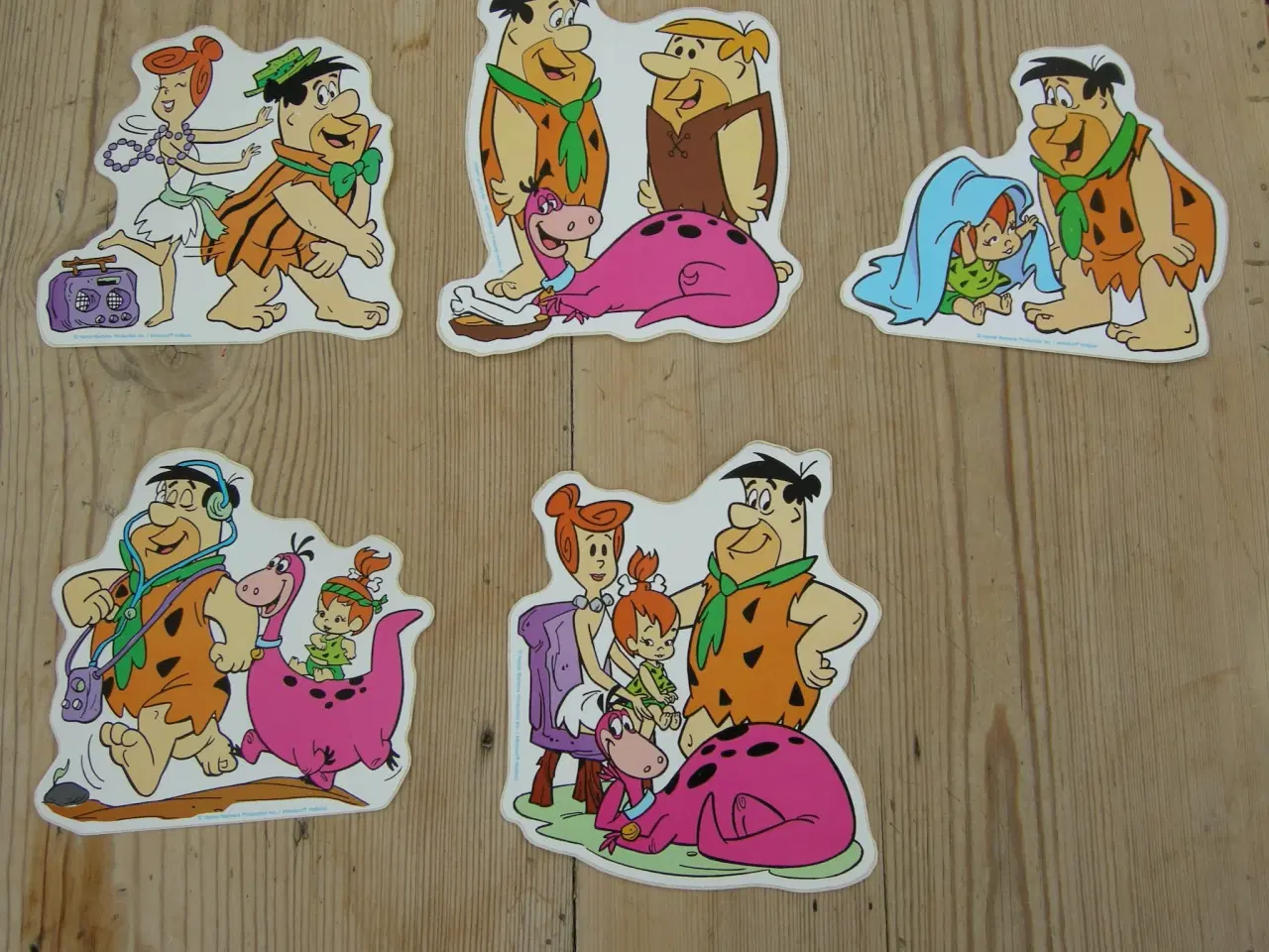 Billede 3 - FLINTSTONES VINTAGE STICKERS - TV SERIE FLINTSTONE