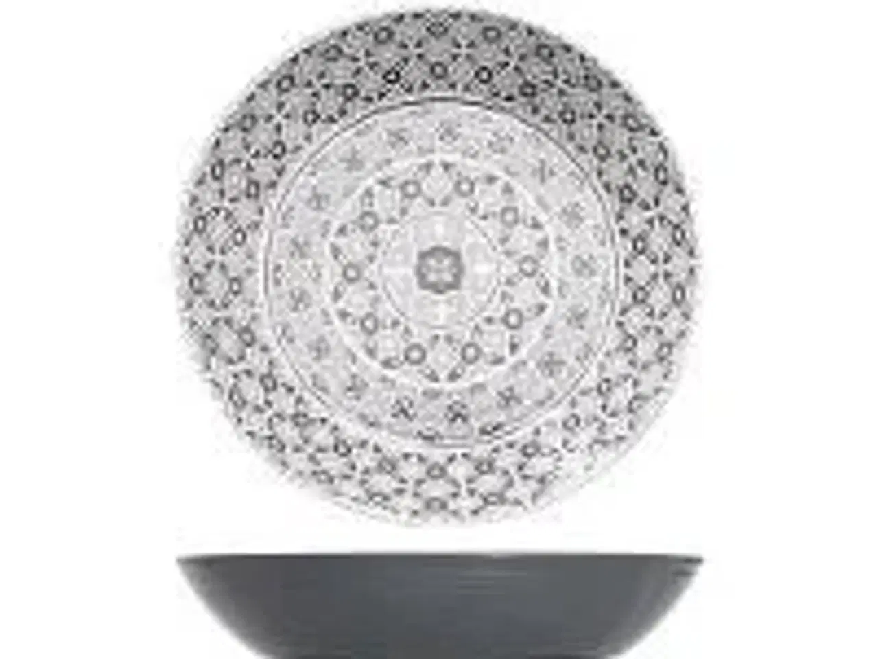 Billede 1 - 1 stk. Skål melamin grå 425 mm 7,5 ltr Marrakesh
