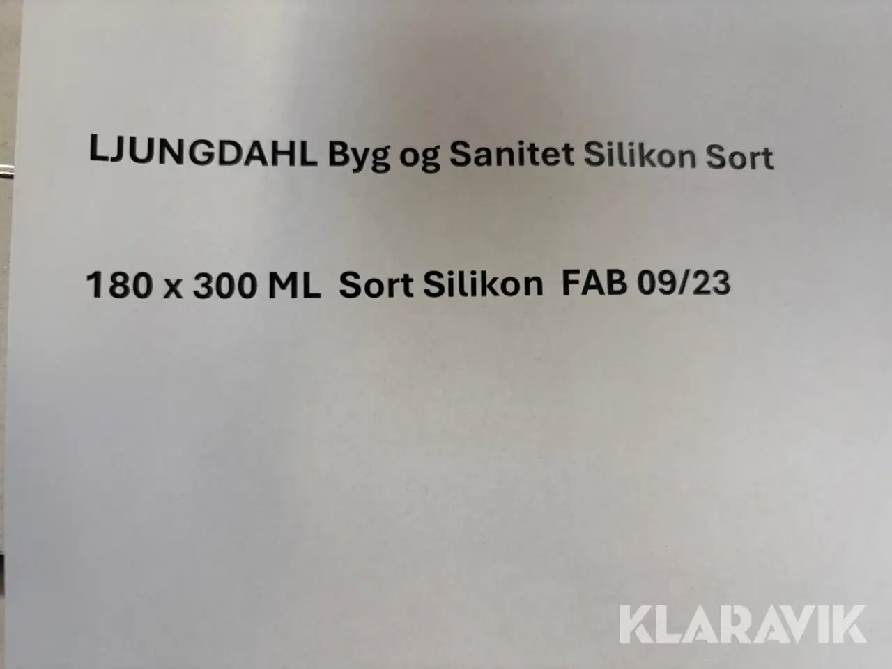 Billede 5 - Fugemasse Ljungdahl Byg og sanitet silikon sort 180 styk