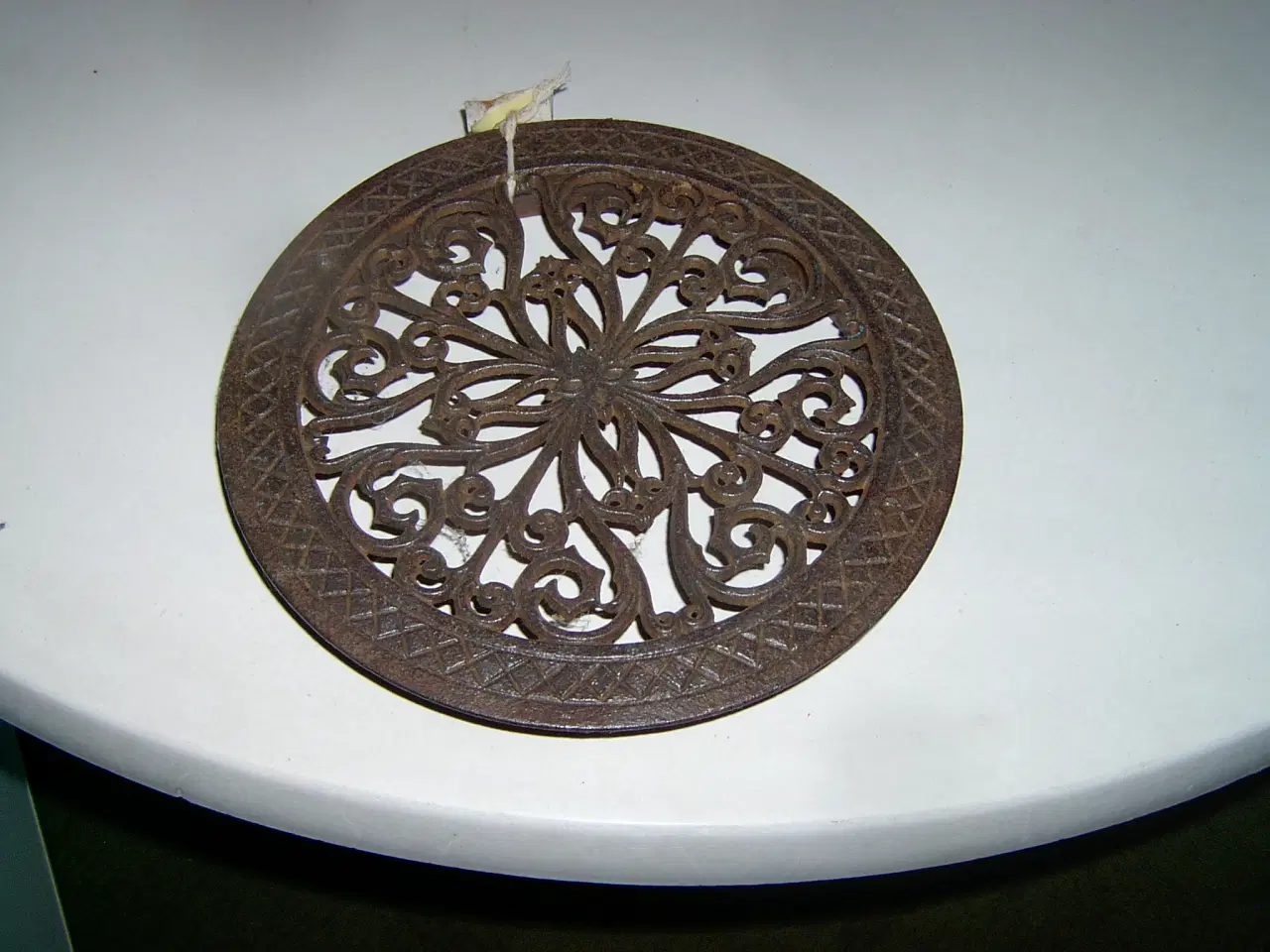 Billede 5 - Støbejernsrist , gammel Voss støbejerns vaffeljern