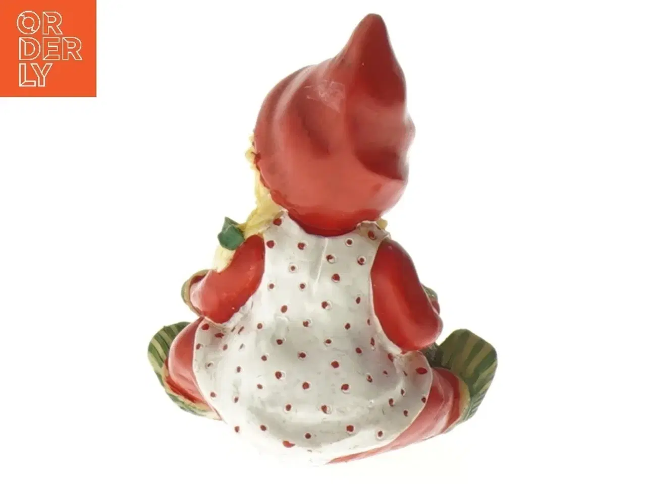 Billede 5 - Nissefigur med sæk (str. 11,5x10 cm)