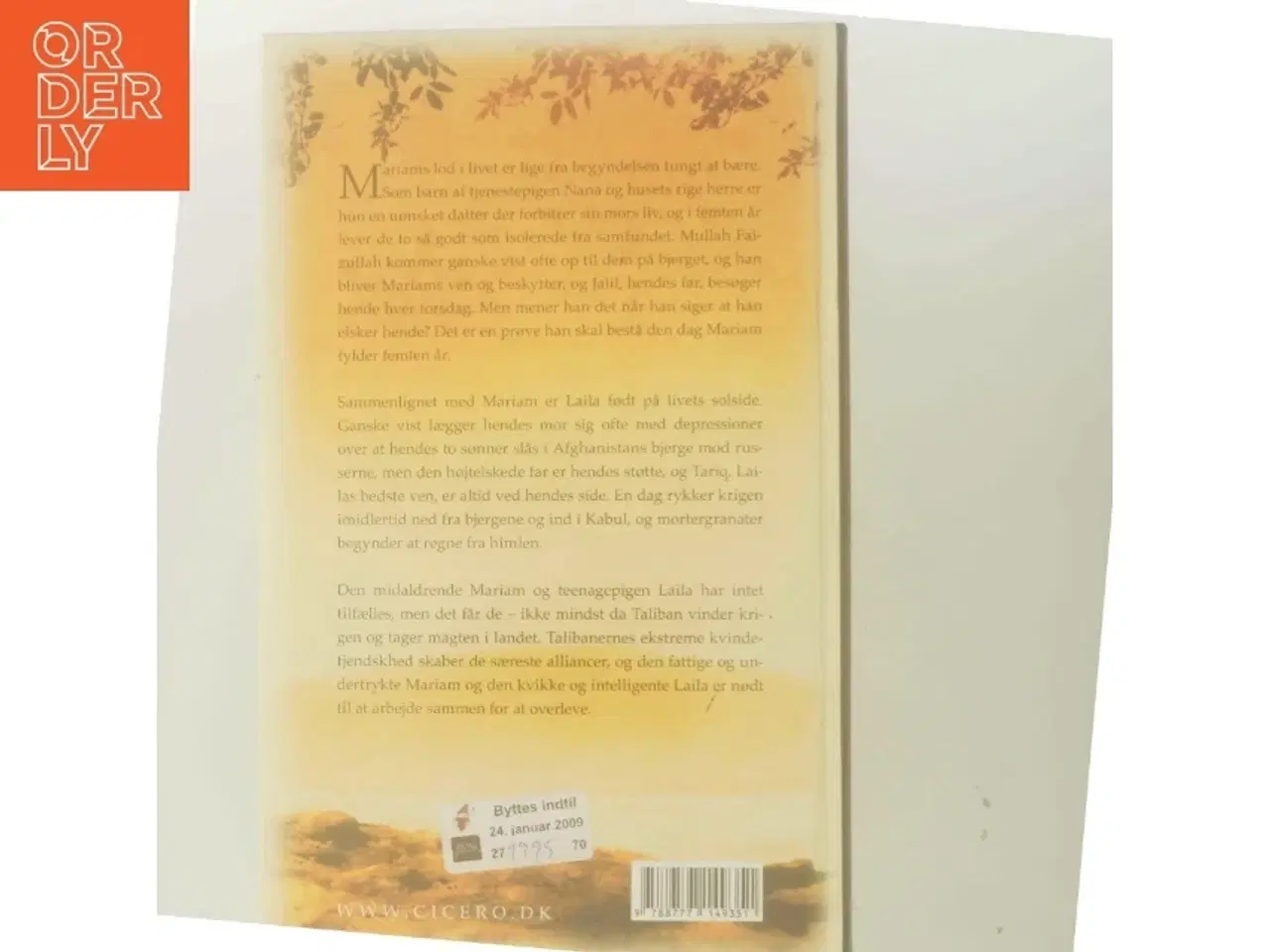 Billede 3 - Under en strålende sol af Khaled Hosseini (Bog)