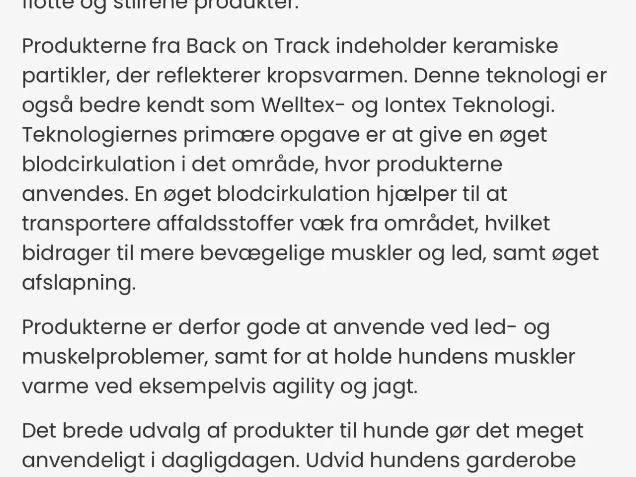 Billede 5 - Netdækken back on track til hund 