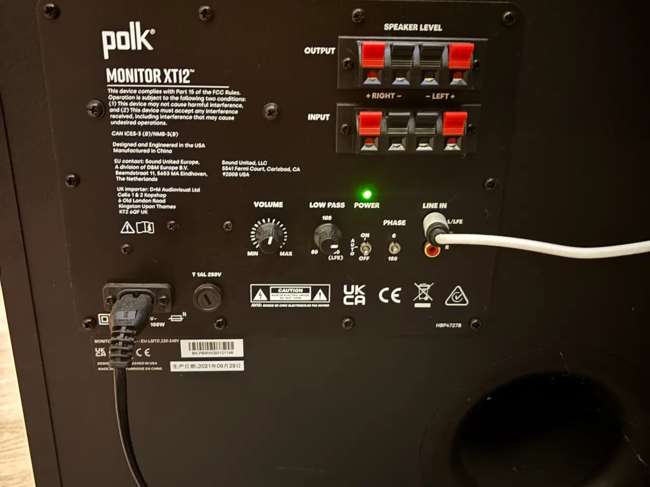 Billede 2 - Polk Subwoofer