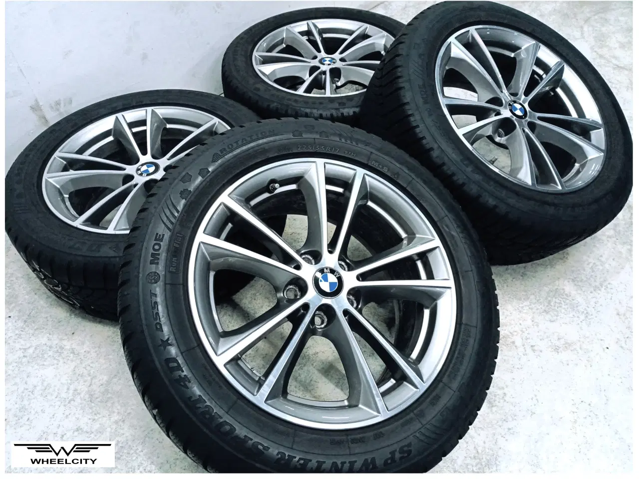 Billede 1 - 5x112 17" ET27 nav 66,6ø BMW vintersæt inkl.TPMS