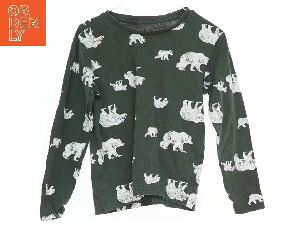 Billede 1 - Langærmet bluse med bjørneprint fra VRS (str. 122)