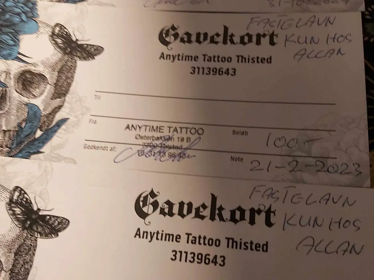 Billede 1 - Gavekort til Tatoo