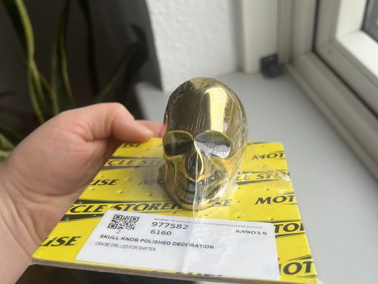 Billede 6 - Massiv messing skull til mc/bil