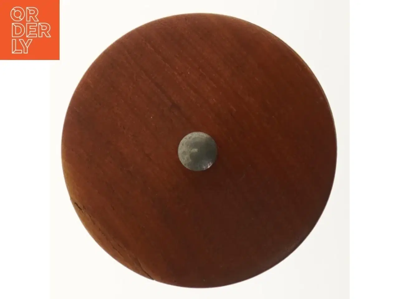 Billede 3 - Rund låg krukke i teak træ (str. Ø 13x11 cm)