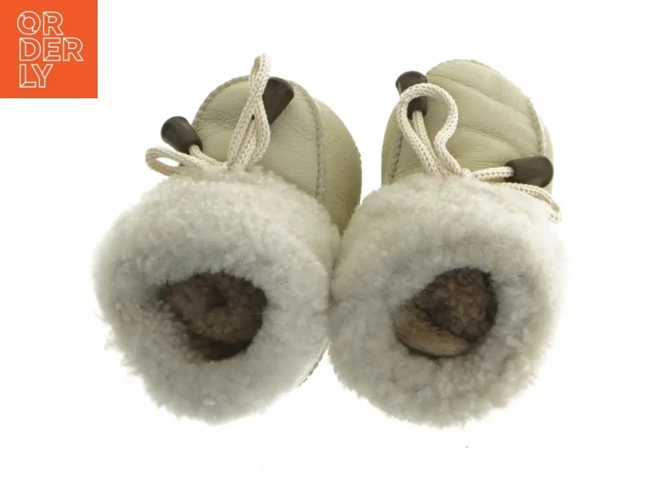 Billede 4 - Helt nye babysko i skind med pels (str. længde, 11 cm)
