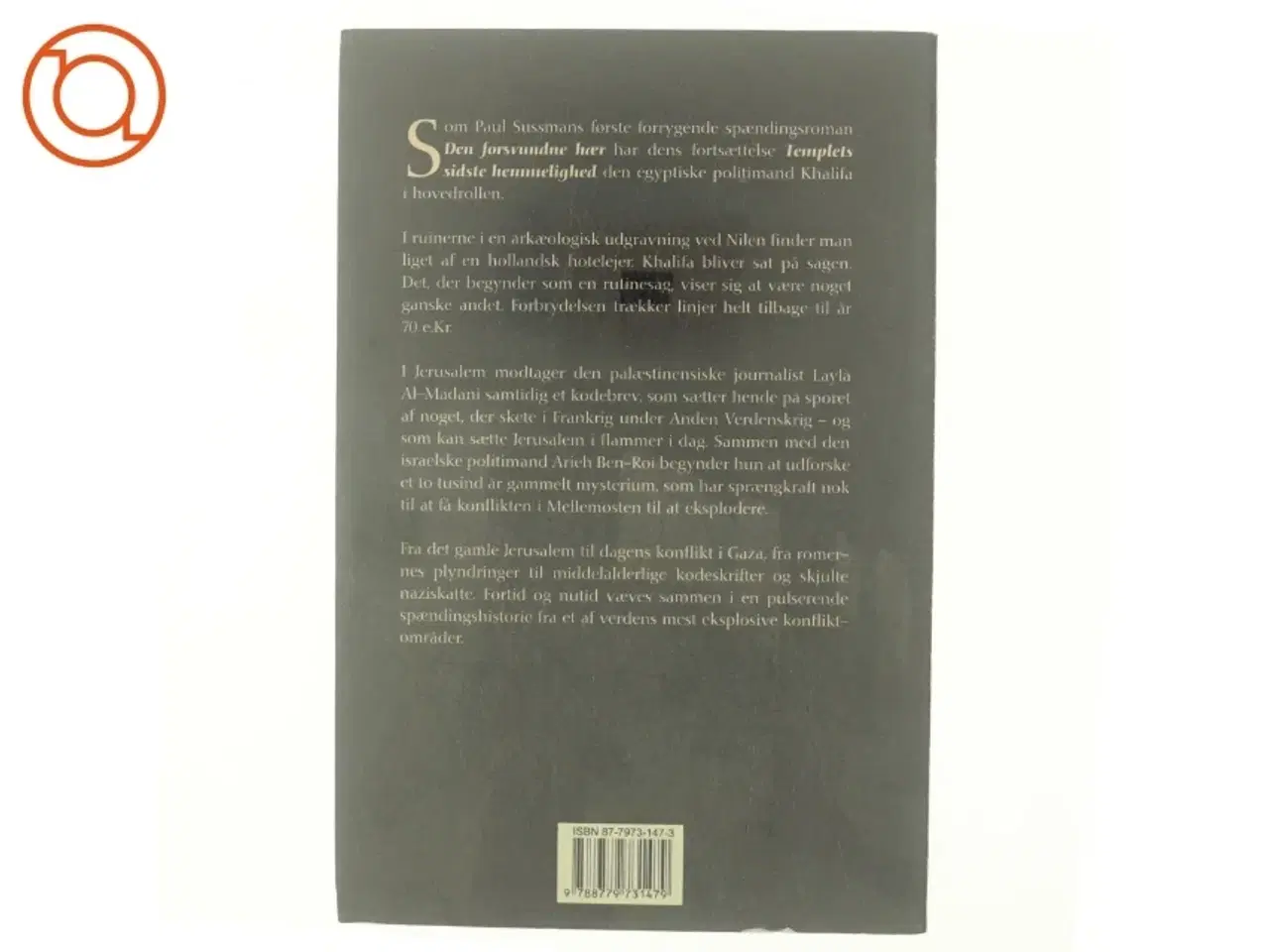 Billede 3 - Templets sidste hemmelighed : roman af Paul Sussman (Bog)