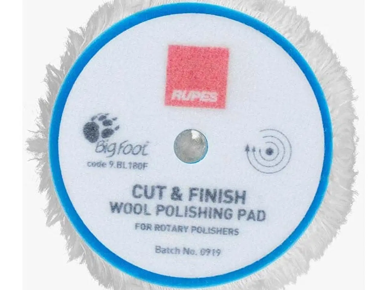 Billede 1 - Rotary Ø:200 mm wool pad, cut & finish Ø:165mm, 1 stk.