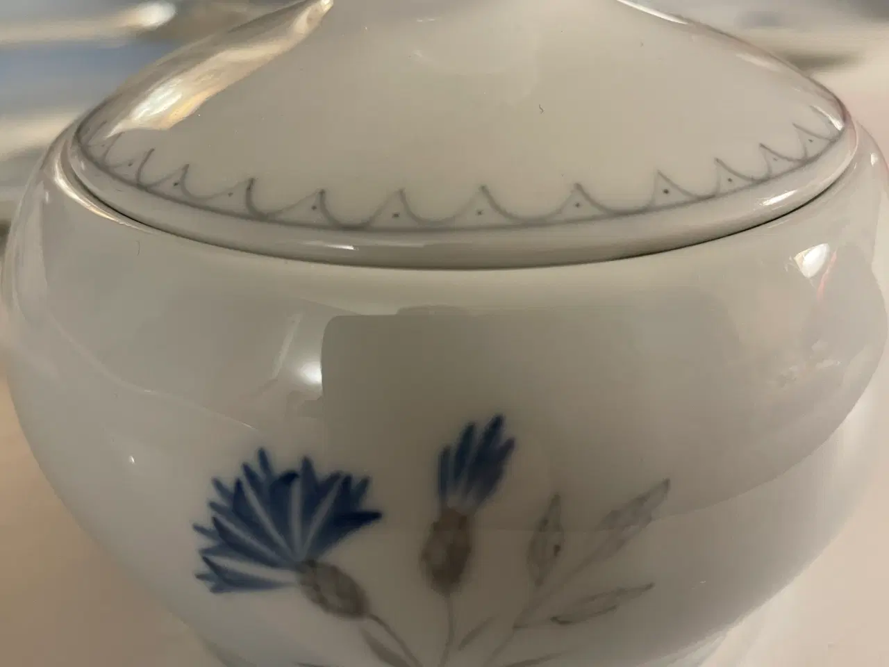 Billede 3 - B&G kaffestel til 8 pers., blå kornblomst