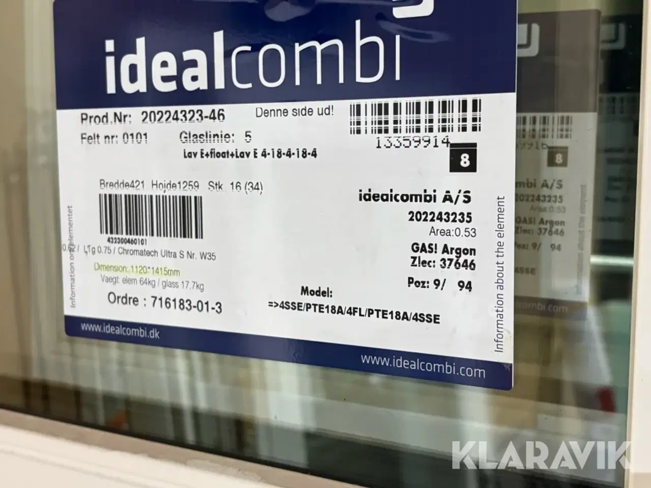 Billede 5 - Vinduer Idealcombi 1120×1415 mm 10 styk