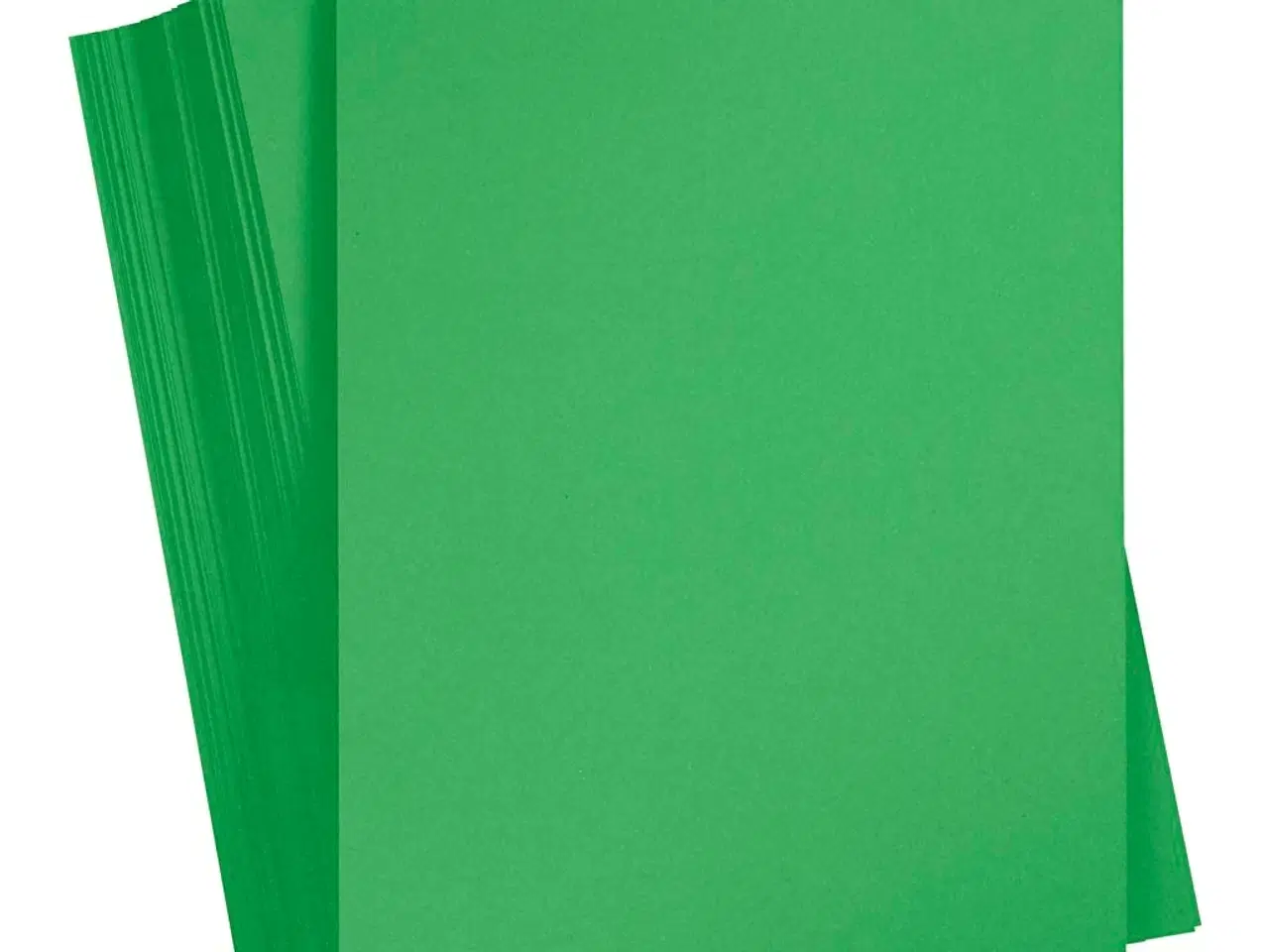 Billede 1 - Græsgrøn A4 Karton 180g - 100 ark til kreative projekter