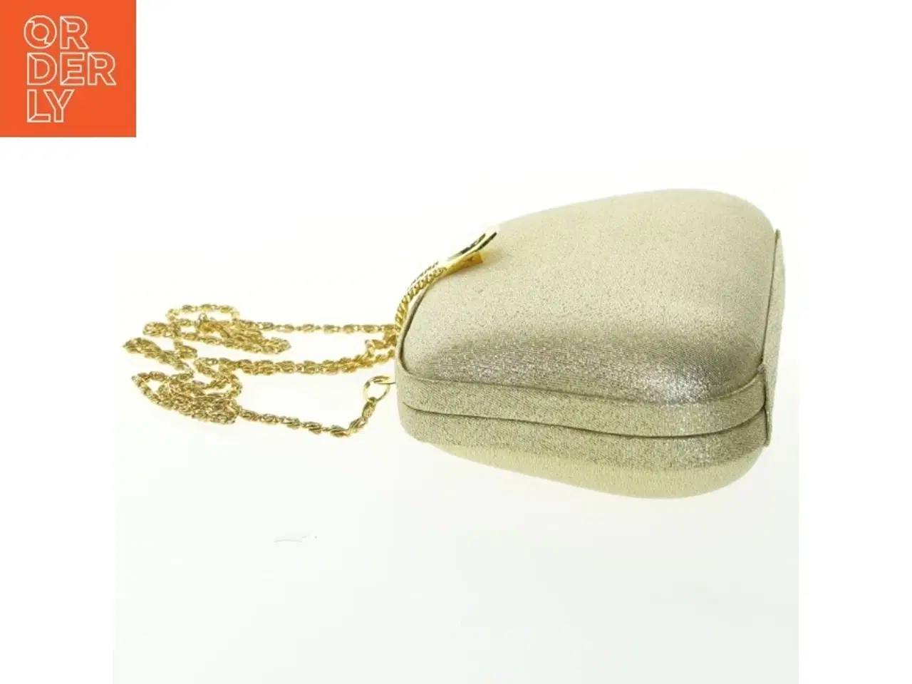 Billede 5 - Gylden aften clutch med kæde (str. 20x13 cm)