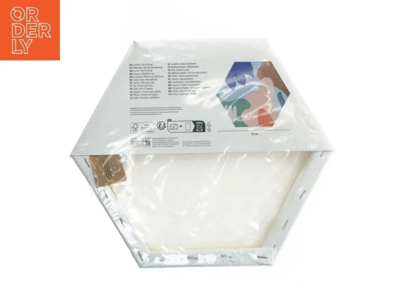 Billede 2 - Hexagon lærred canvas fra Flying Tiger (str. 30 cm)