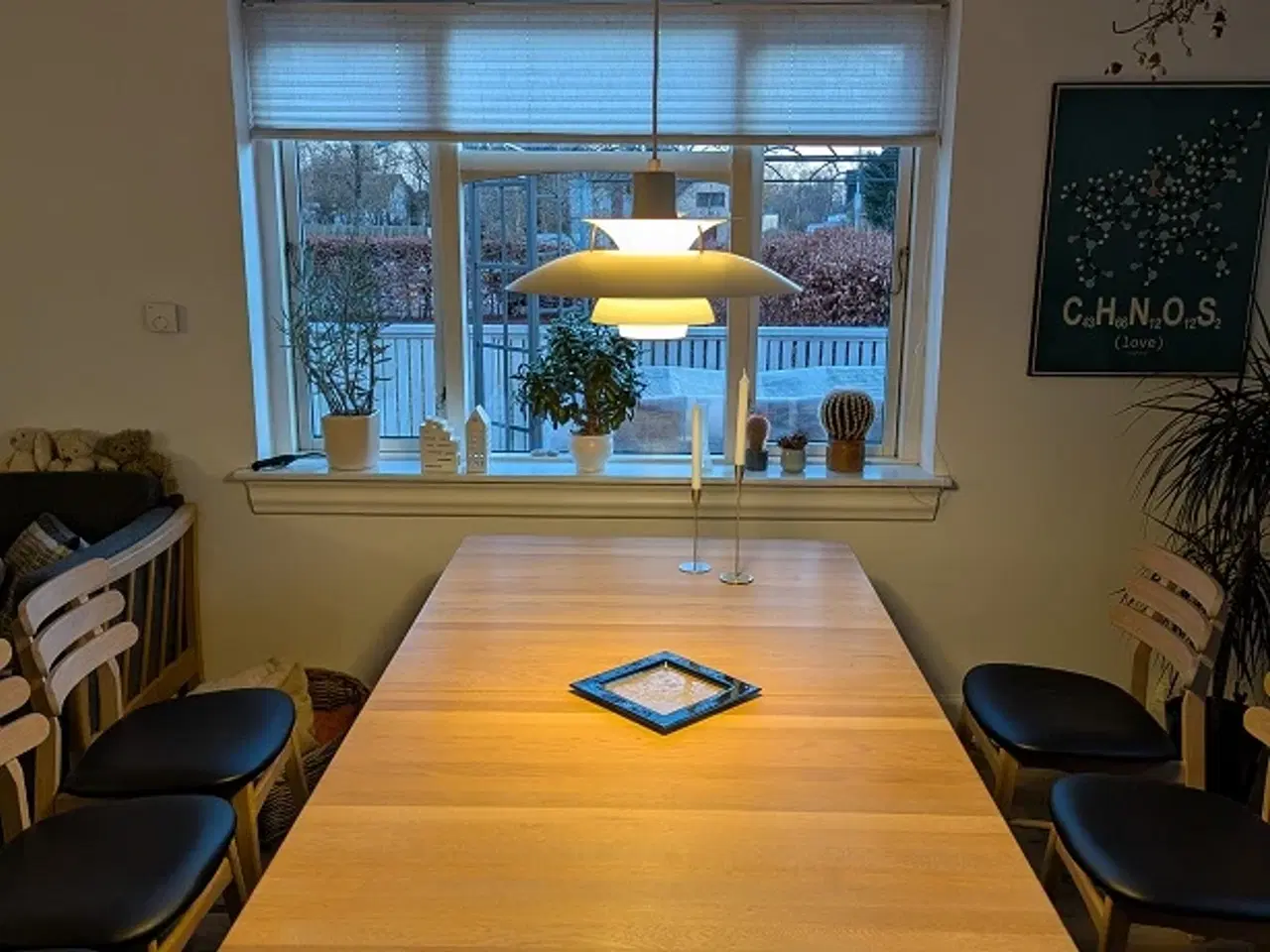 Billede 3 - Sofabord i hvid olieret egetræ