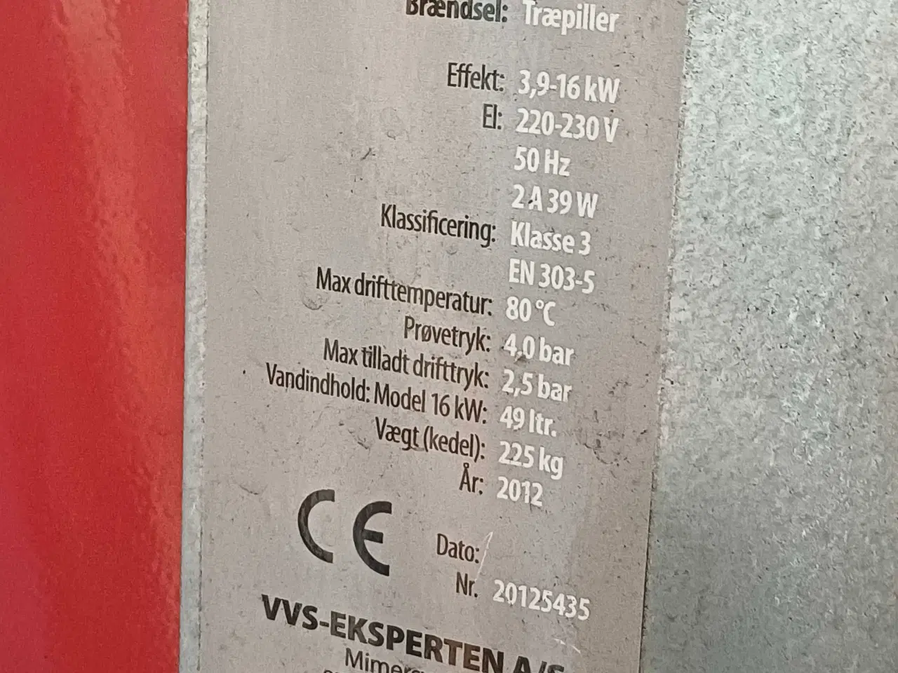 Billede 6 - Pillefyr - Biomax 16 - 3,9-16kw sælges