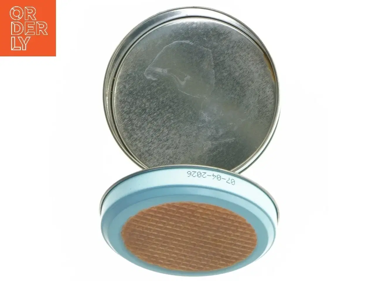 Billede 5 - Metal dåse til opbevaring (str. Ø 10x8 cm)