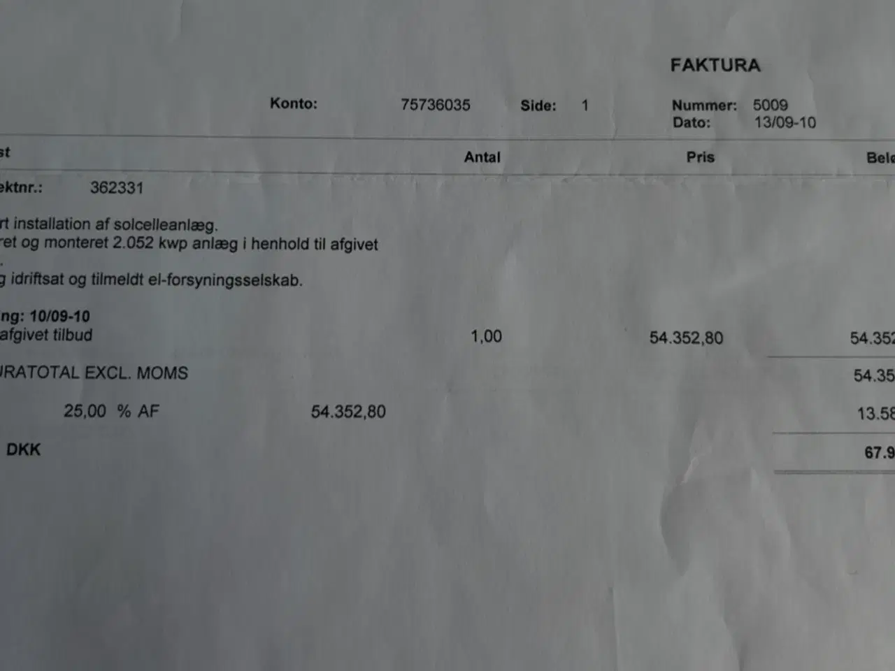 Billede 3 - Solcelleanlæg 2kw (afmonteret klar til afhentning)