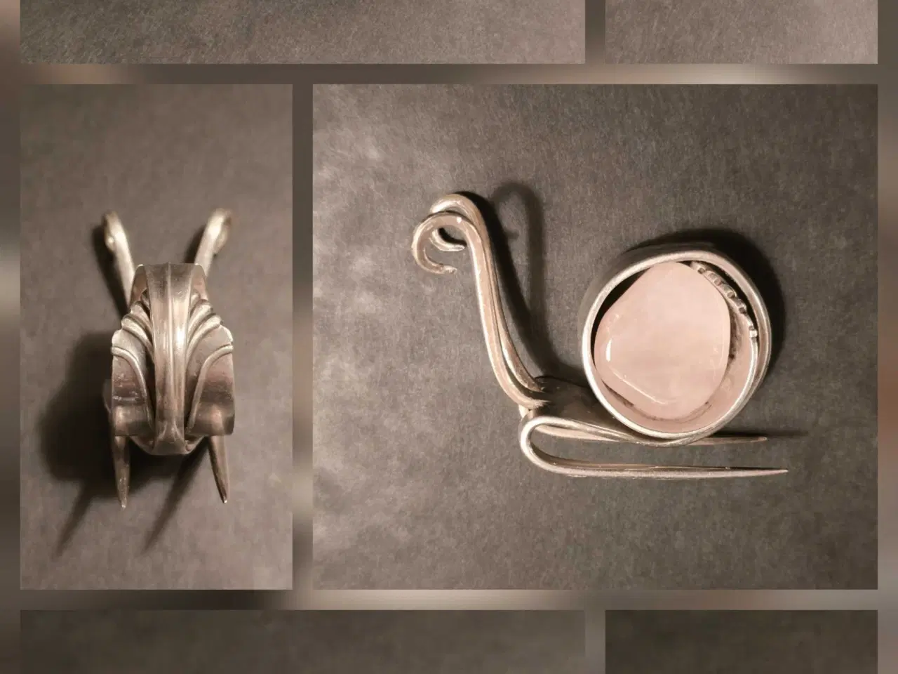 Billede 2 - Snegl i totårnet sølv 