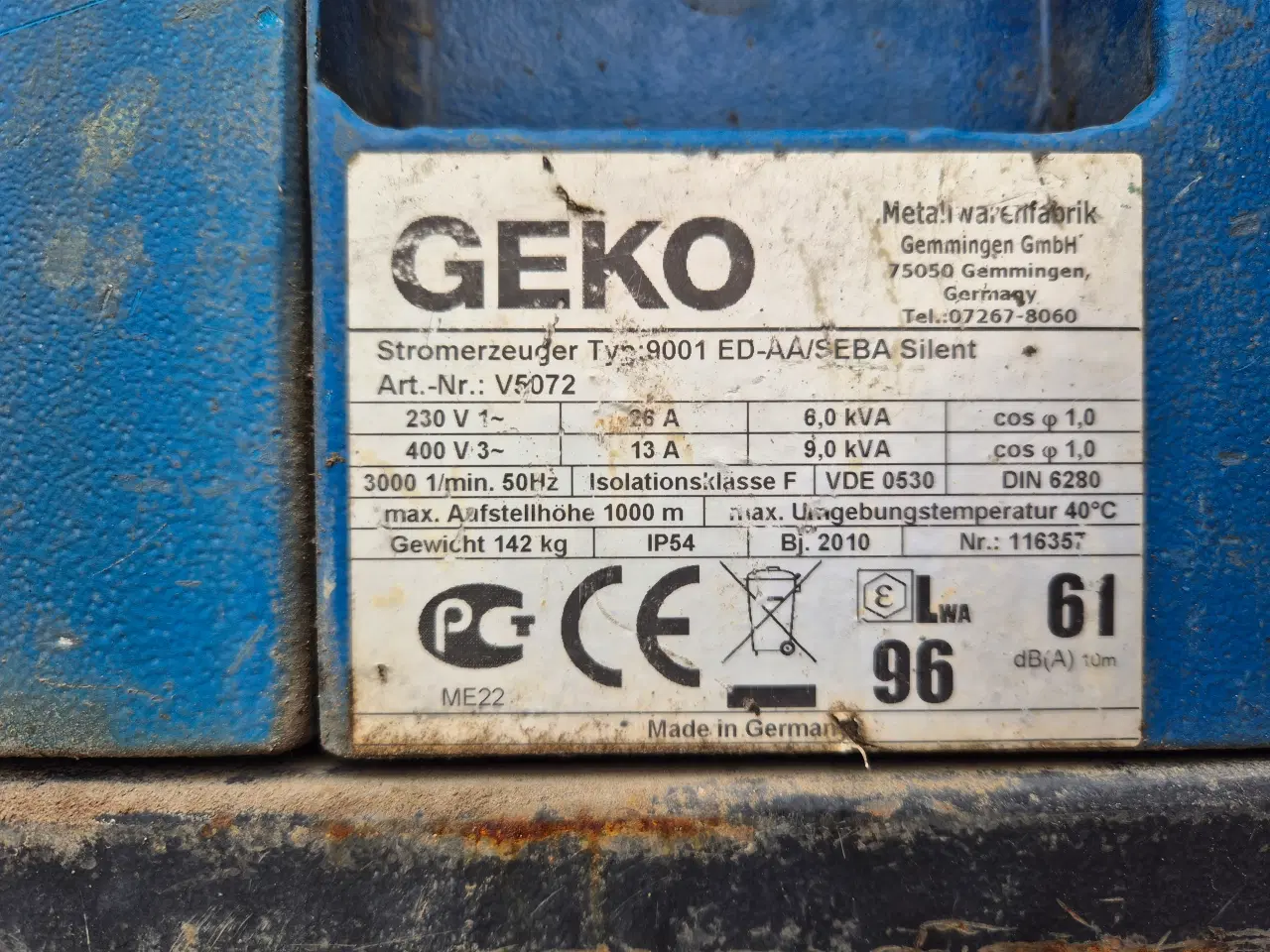 Billede 7 - Geko 9001 ED-AA Generator