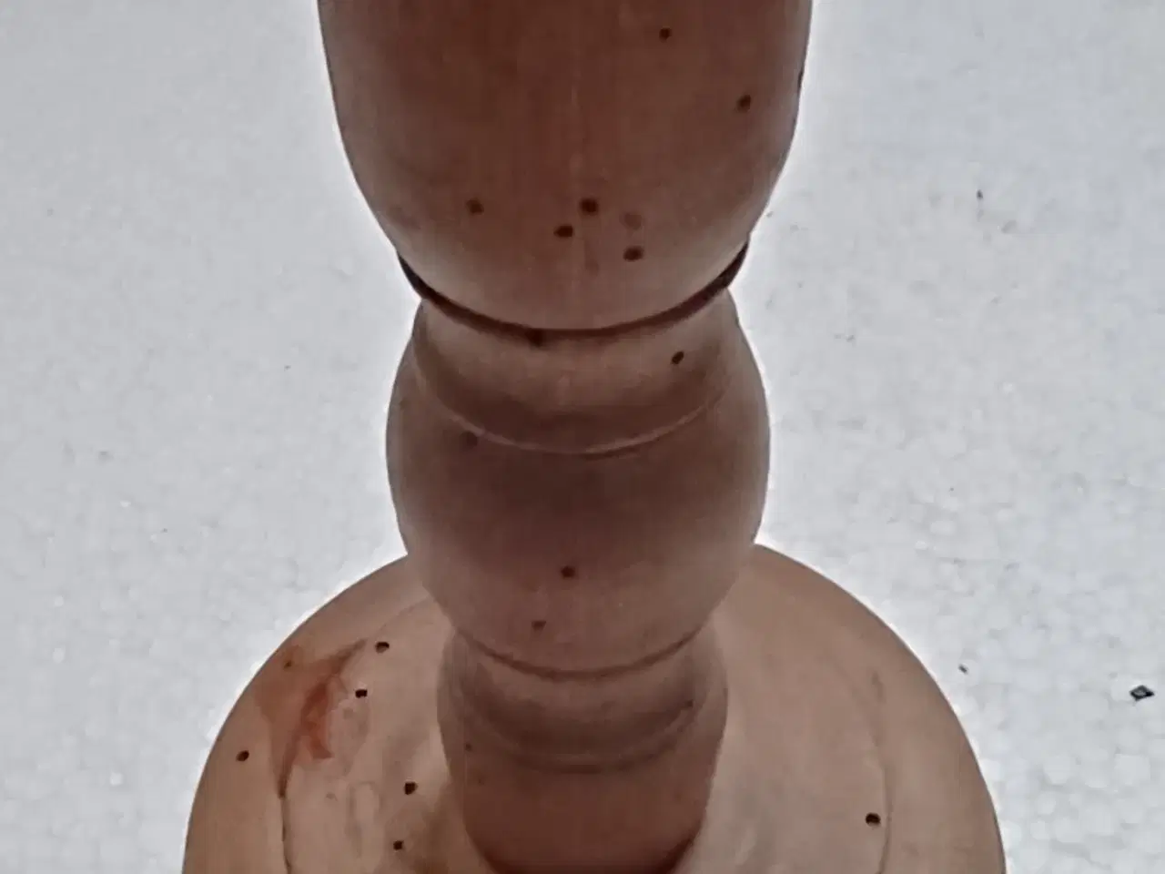 Billede 2 - Antik almue-lysestage, træ