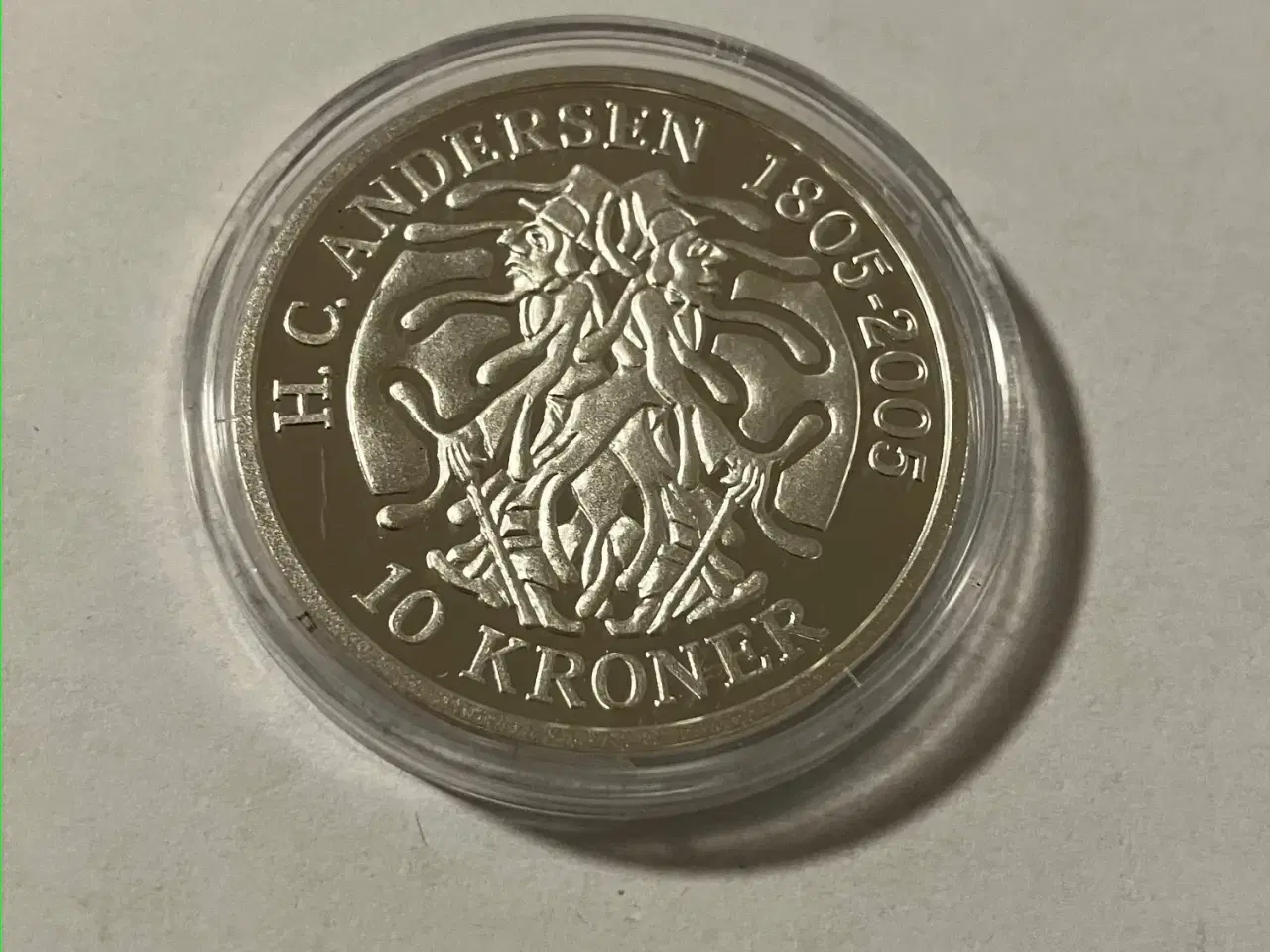 Billede 1 - 10 Kroner HC Andersen "Skyggen" 1 oz sølvmønt