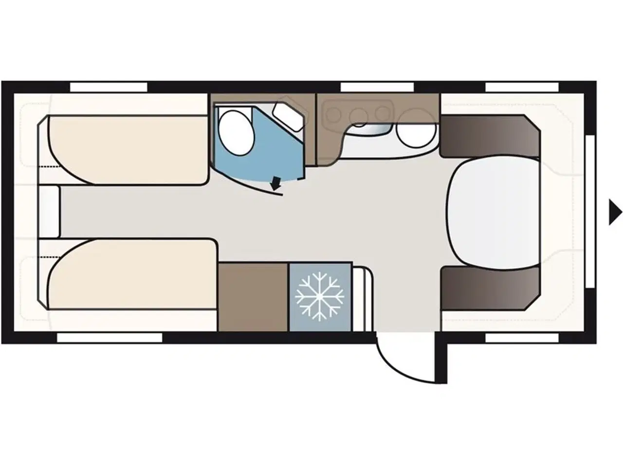 Billede 14 - 2024 - Kabe Smaragd 540 GLE KS Premium Line   Kabe 540 GLE KS PREMIUM LINE model 2024 kan nu ses i Aarhus afd.