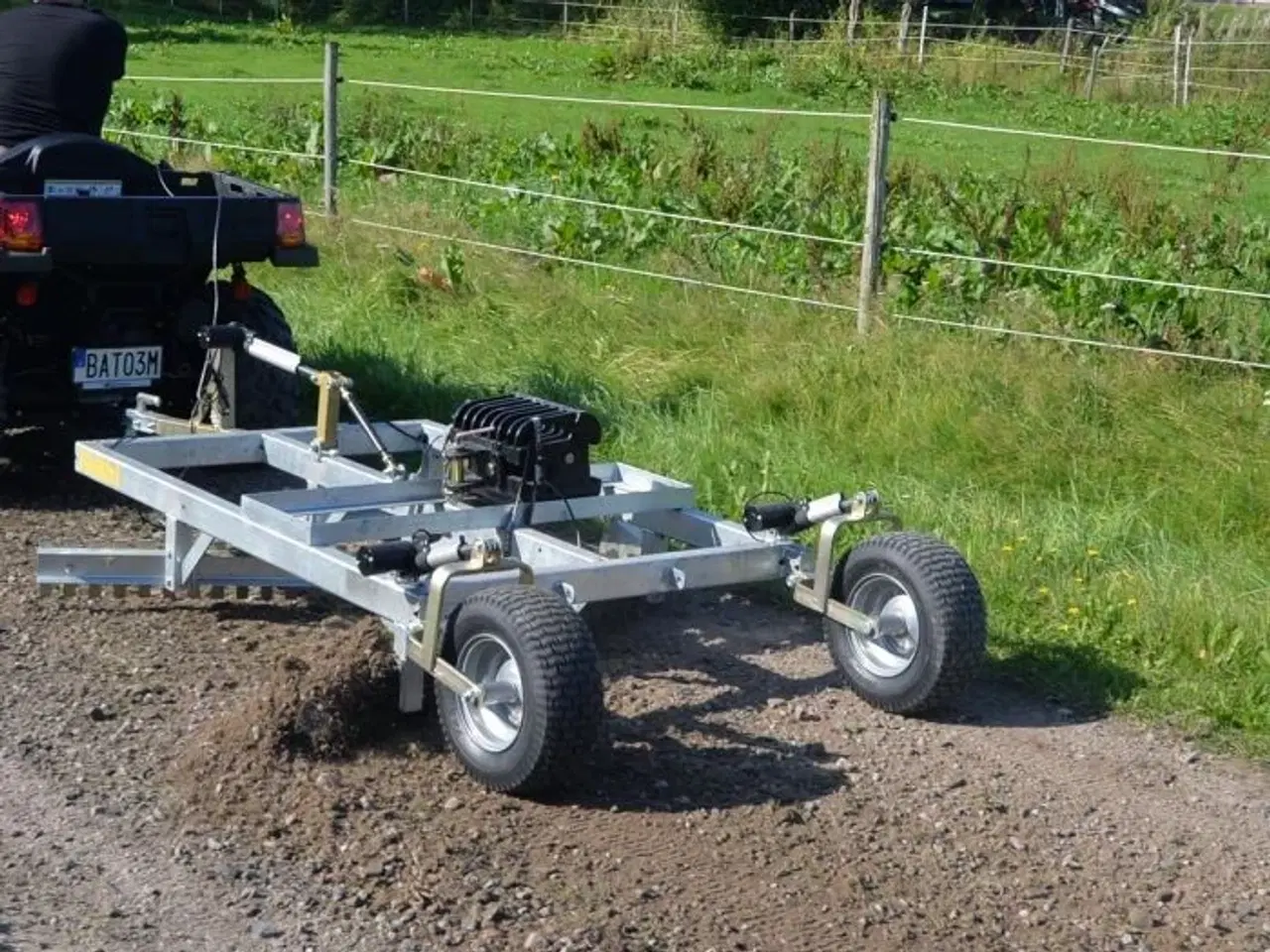 Billede 1 - Vejhøvl ATV 3-Stål med elektrisk høj og sænkbarfunktion