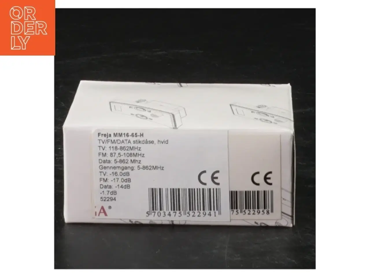 Billede 5 - TV/FM/DATA stikdåse (str. 7,5 x 5 cm)