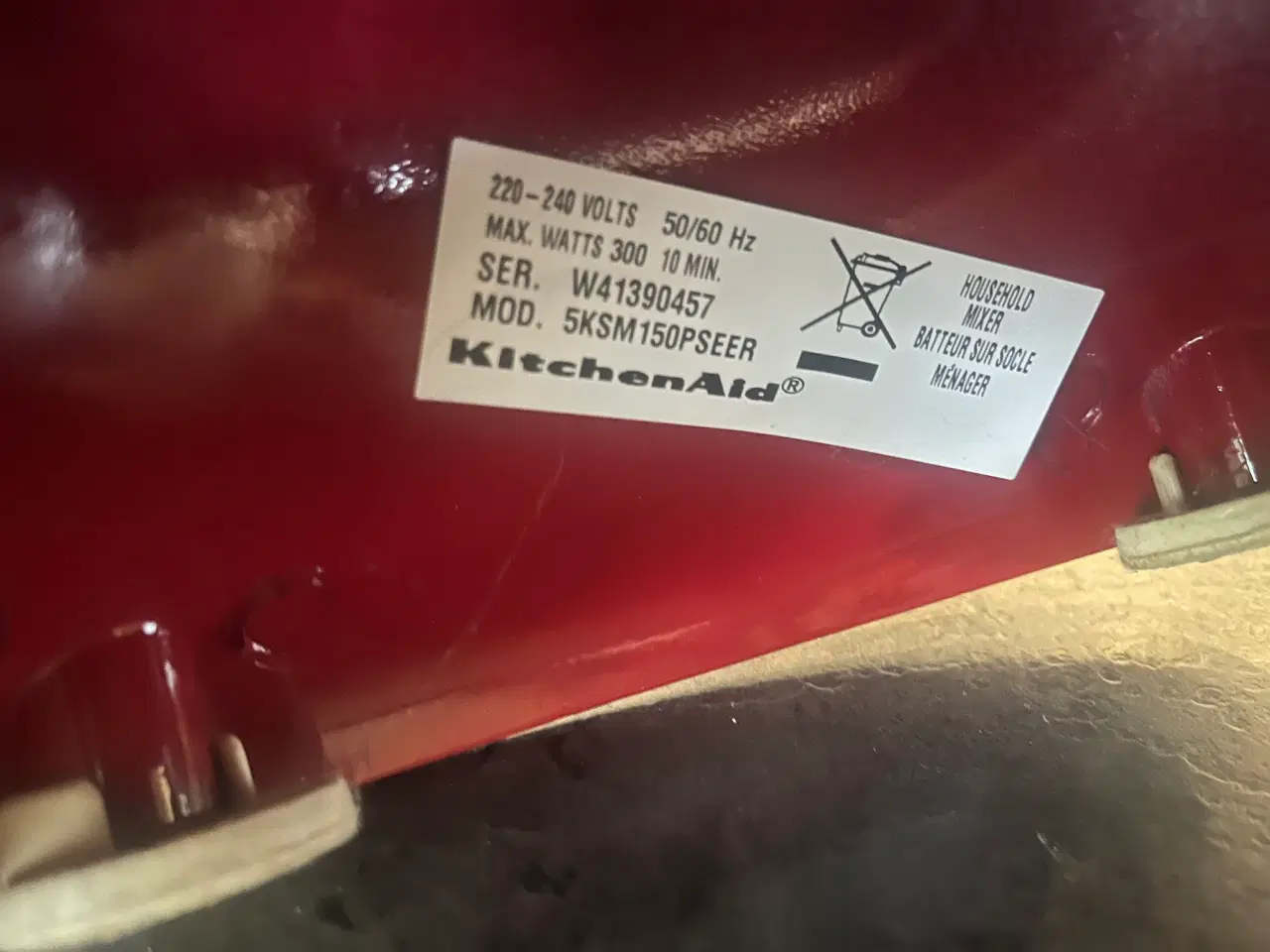 Billede 1 - KitchenAid Artisan 5KSM150 (rød) — velholdt + ekst