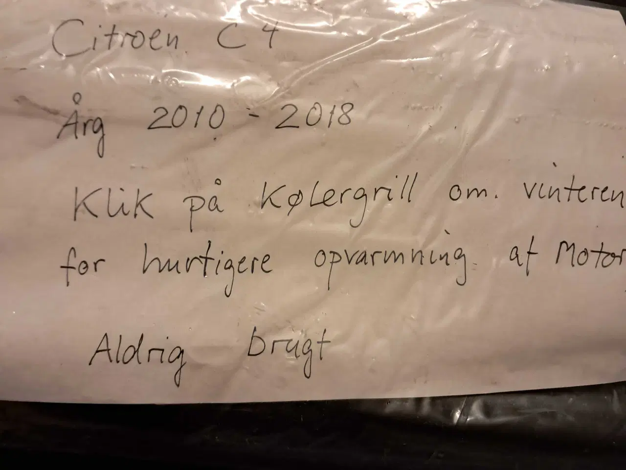 Billede 1 - Kølergrill til vinter sælges