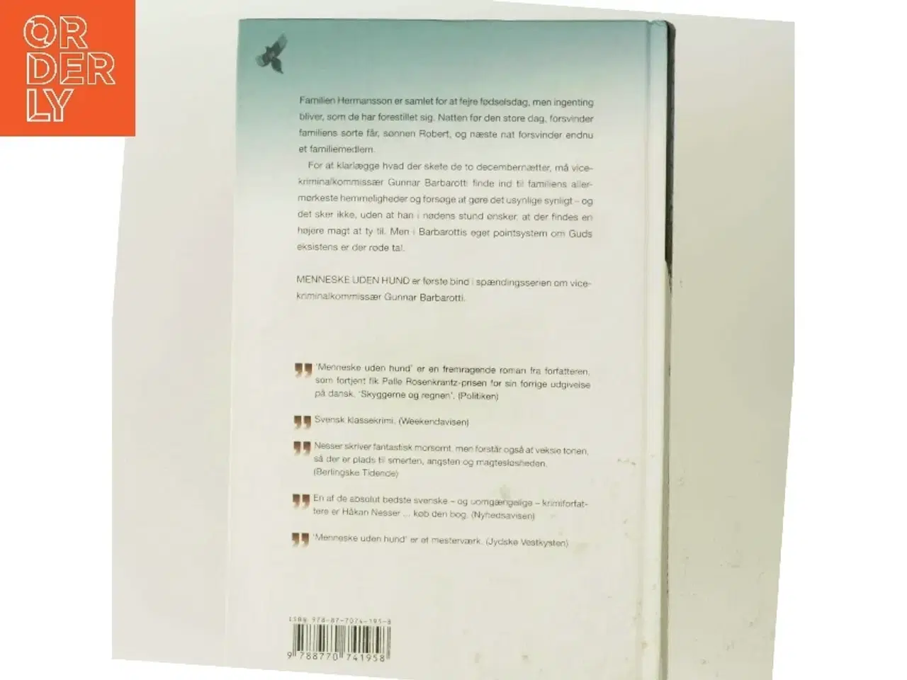 Billede 3 - Menneske uden hund af Håkan Nesser (Bog)