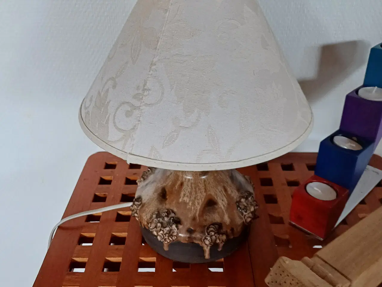 Billede 1 - Keramik bordlampe. 