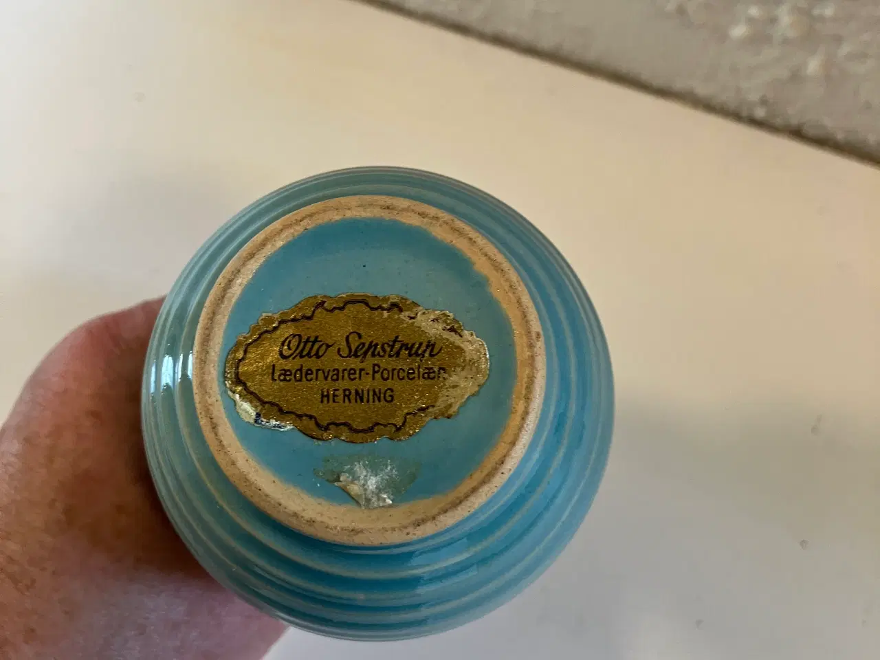 Billede 3 - Turkis glaseret vase