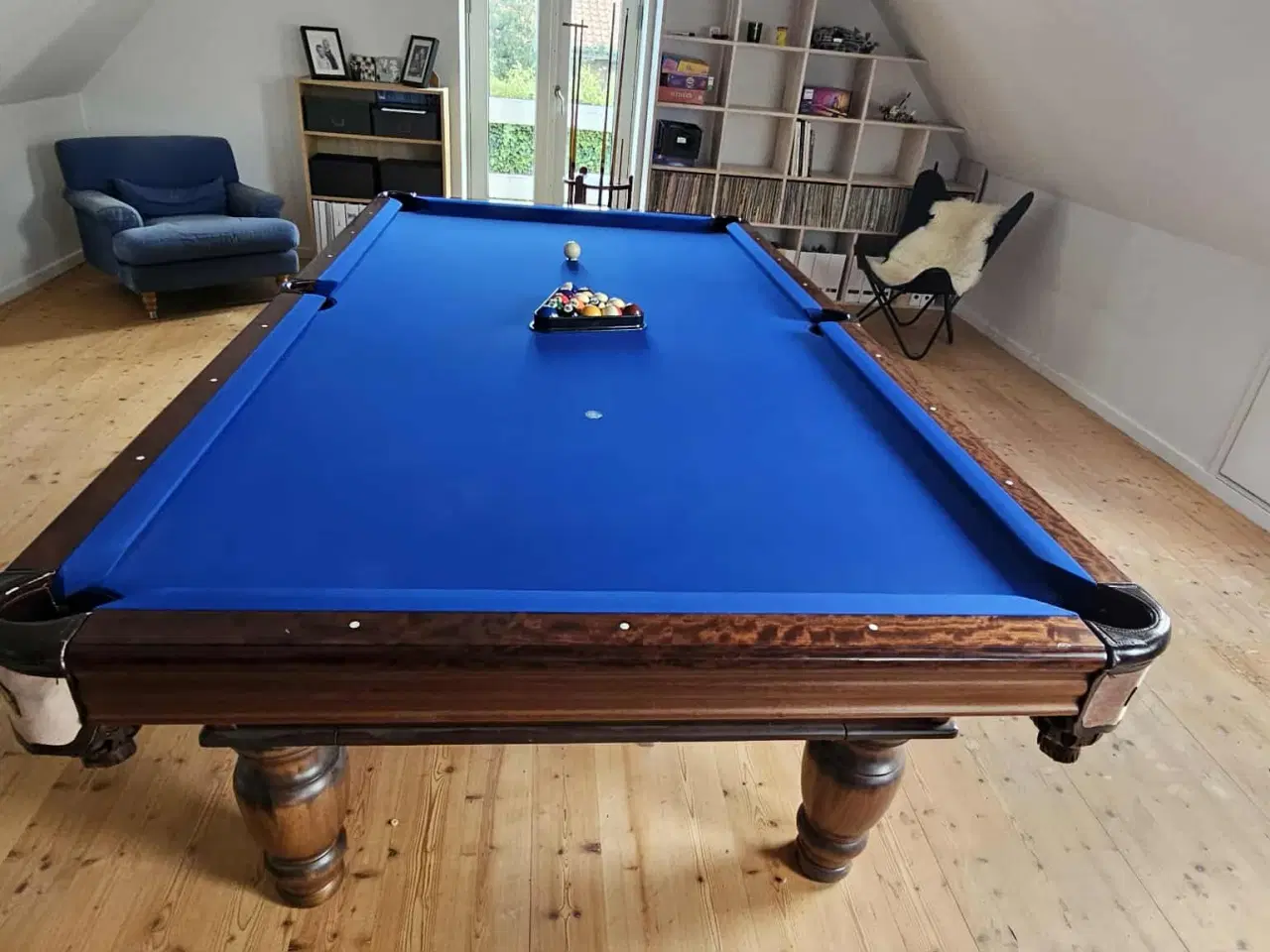 Billede 2 - Eksklusivt poolbord fra Søren Søgaard - mørkt træ 