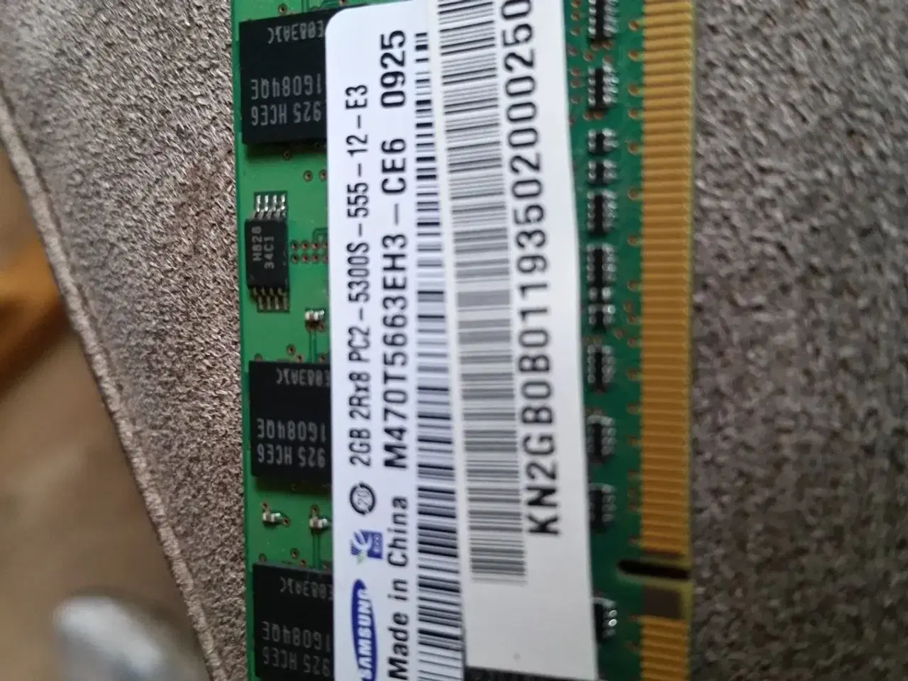 Billede 2 - 2GB + 2GB + 1GB DDR2 ram (bærbar)