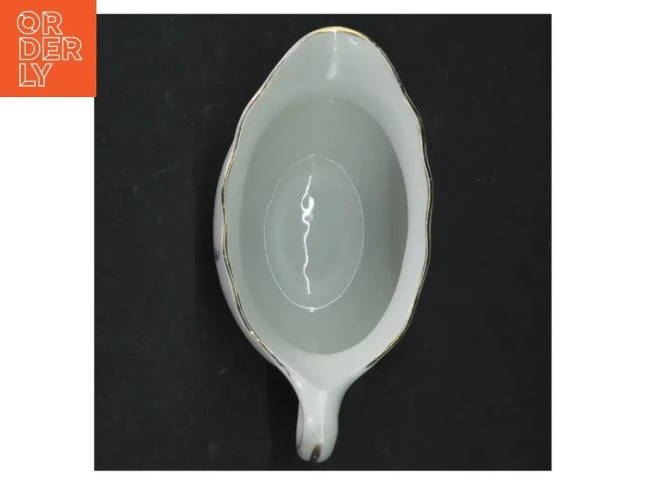 Billede 3 - Porcelæn saucebåd med blomstermotiv