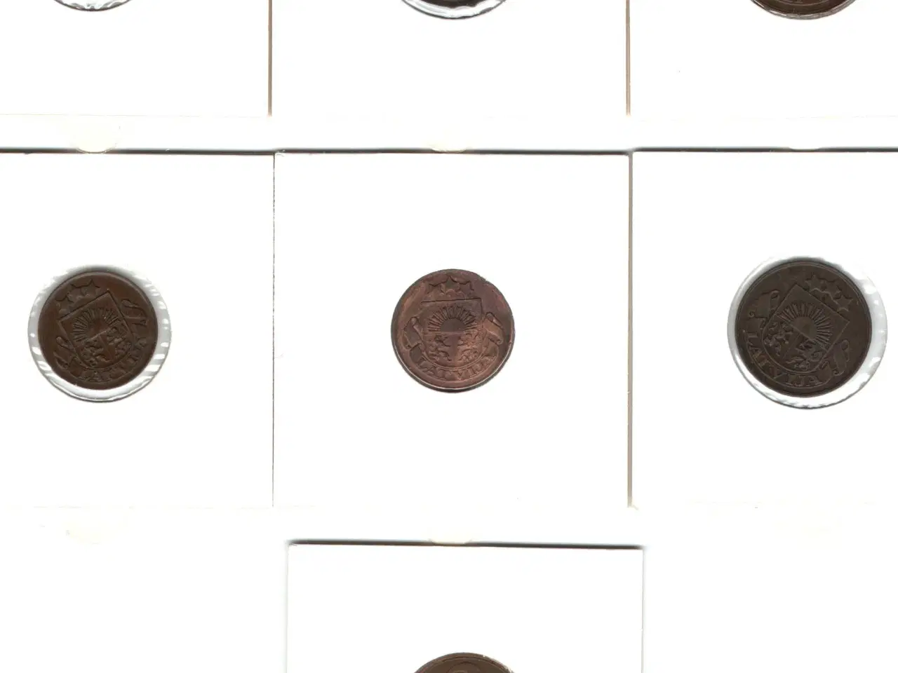 Billede 2 - 7 mønter fra Letland 1920'erne