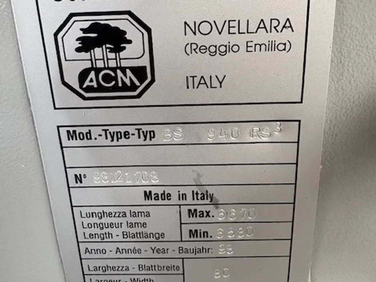 Billede 3 - ACM 940 Blok båndsav